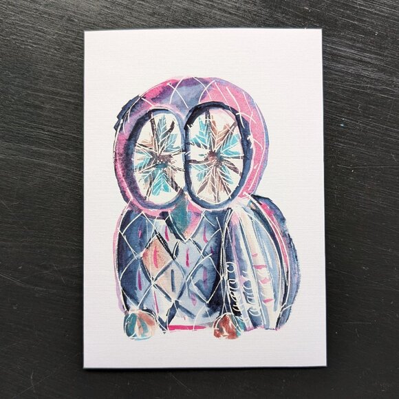 Greeting Card and Sticker Set: Wintery Magical Animals - Picture 7 of 10